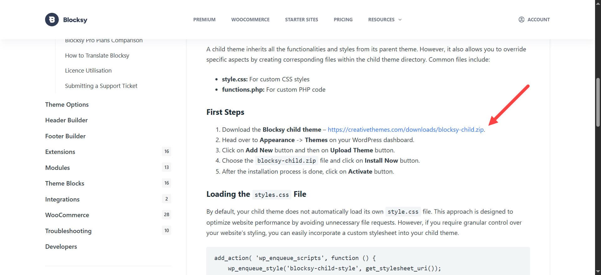 Blocksy 教學：下載並上傳子佈景主題