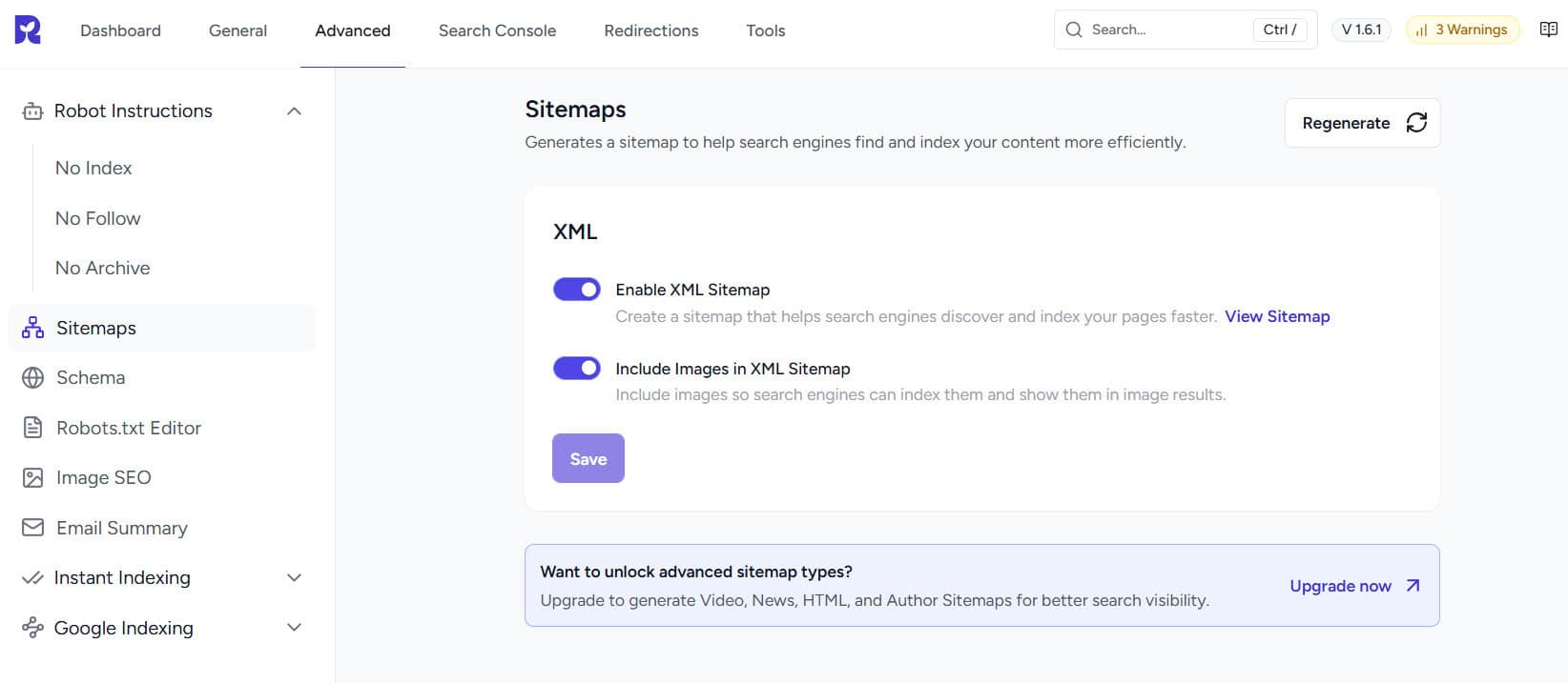 SureRank 教學：Sitemap