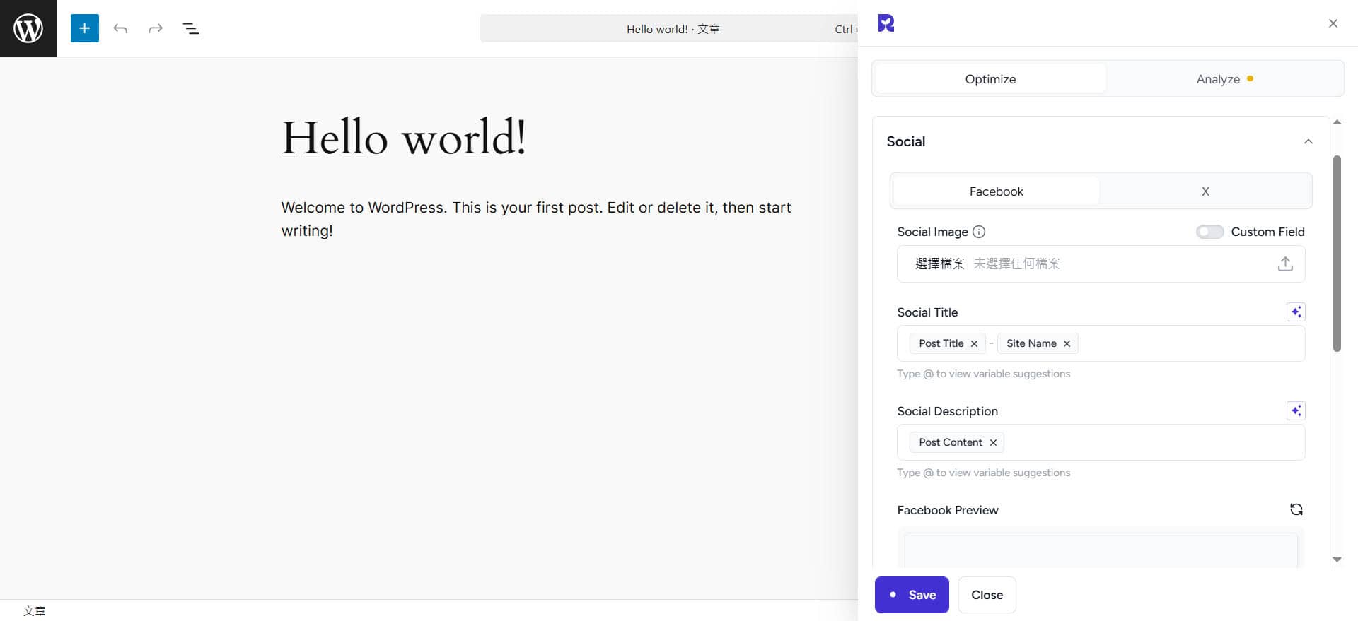 SureRank 教學：社群預覽