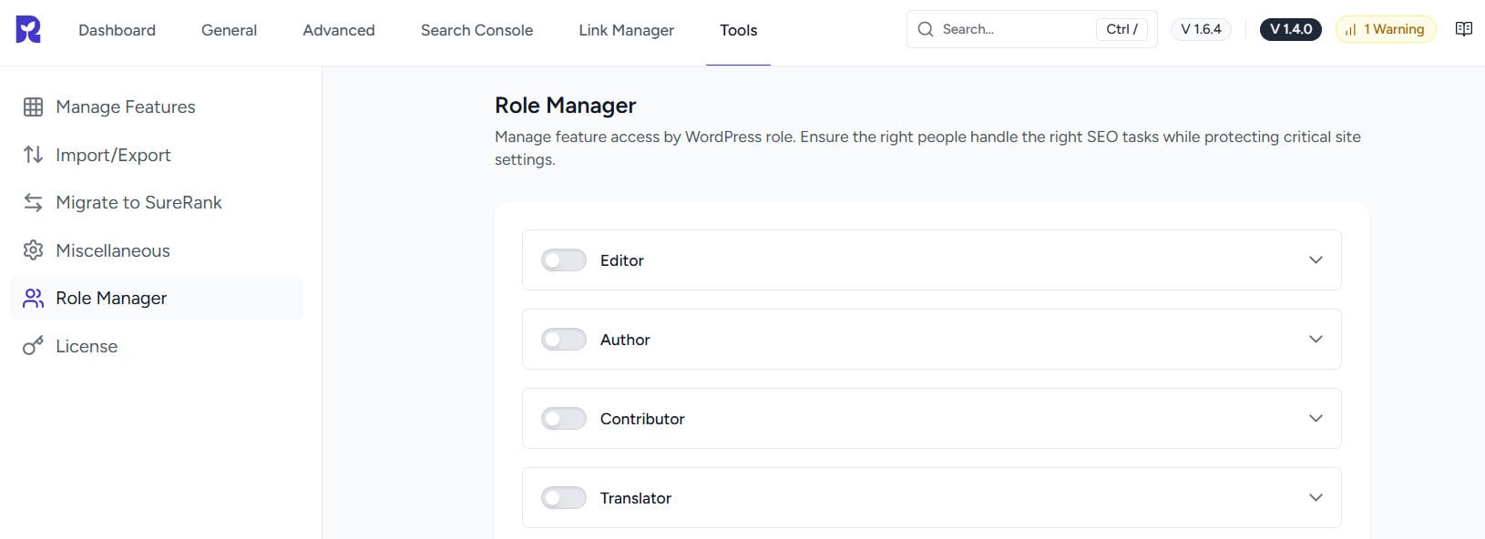SureRank 教學：角色權限管理